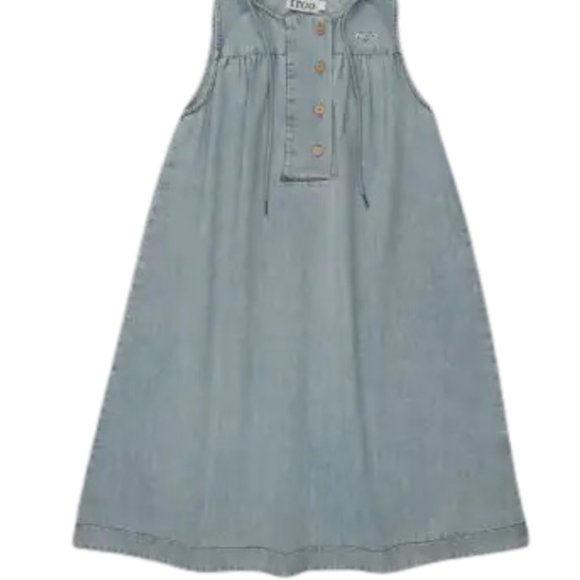 Froo Denim Hooded Dress 4T - Picture 2 of 3